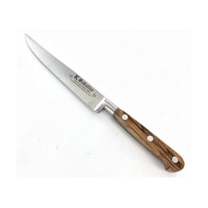 1110ST13LOL Cutit de friptura, olive, lungime 13cm, maner din lemn de maslin, Sabatier Authentique