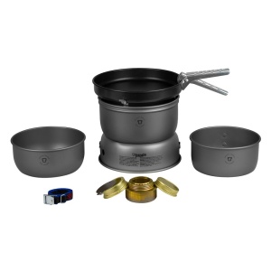 150253 25-3 HA Set serie 25 din ALUMINIU ANODIZAT, pentru gatit in camping, Trangia