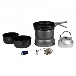 157256 25-6 HA/GB Set serie 25 din ALUMINIU ANODIZAT, pentru gatit in camping, Trangia - Img 2