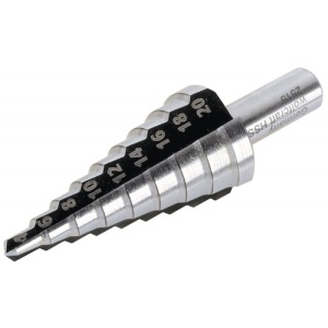 2515000 Burghiu de gaurie in trepte ø 4-20 mm, Wolfcraft - Img 1