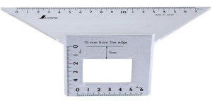 32724 Echer special- unghiuri duble 45 grade pentru tamplarie, Shinwa - Img 1