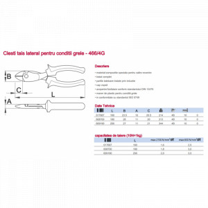 466/4G Clesti taiere laterala pentru conditii grele, Unior - Img 3