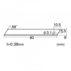 BA-4000-ON Set 400 lame cutter nesegmentate de tip A - 9mm, NT Cutter - Img 5