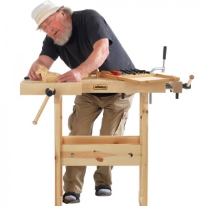 Banc de lucru pentru tamplarie JUNIOR/SENIOR + dulap 0022, Sjobergs - Img 19