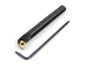 Bare de alezat cu insertie din carbura de tip RH 55°, 8mm pentru strung Sherline