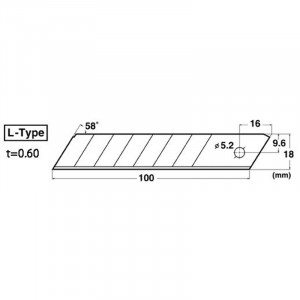 BL-151 Set 5 lame cutter segmentate groase de tip L-18mm, NT Cutter - Img 4