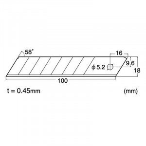 BL-300 Set 6 lame cutter segmentate de tip L -18mm, NT Cutter - Img 5