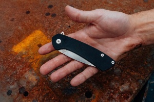 Briceag de buzunar Buck Onset 0040BKS-B, otel S45VN, maner G10 negru si cadru titan, Frame Lock - Img 11