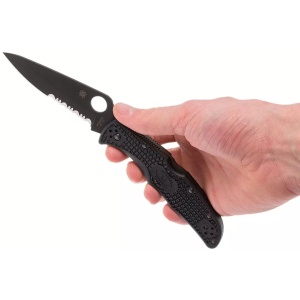 Briceag Delica® 4 FRN negru/lama neagra, Spyderco - Img 7