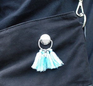 Buton superior cromat negru cu inel pentru sisteme de fixare LOXX - Img 4