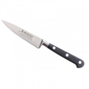 CARBOFF10POL Cutit decojit fructe si legume, lungime 10cm, otel carbon, Sabatier Au Carbone - Img 2