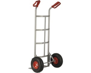 Carucior cu platforma Cargo Point Basis max. 150kg, H 1130mm, din otel zincat - Img 2