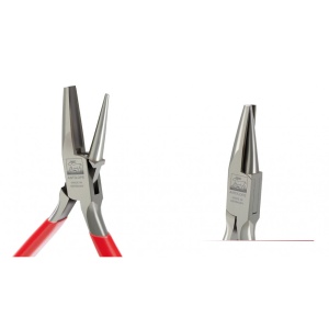 Cleste cu varf scobit/rotund cu 2 arcuri 130mm pentru bijutieri, ANTILOPE, Niqua - Img 1