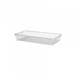 Cos plasa metalica Dolle Gridbasket 800x350x120 mm, argintiu, pentru rafturi modulare - Img 2