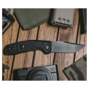Cutit automat SOG TAC AU Tanto 15-38-03-57, lama Tanto Cryo D2, AU-XR Lock, maner din aluminiu, Tactical Automatic Knife - Img 12