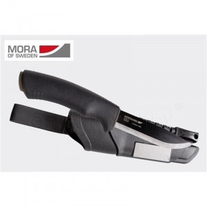 Cutit Bushcraft Survival BlackBlade (C) cu lama otel carbon C100S cu acoperire DLC , Morakniv - Img 4