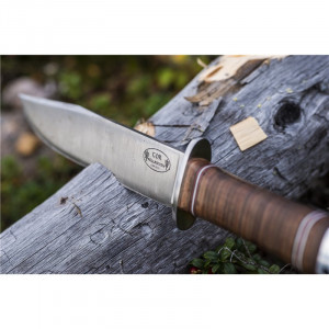 Cutit Fallkniven NL1L Frej Lam. VG10 Satin Finish Lama 250 mm Otel Laminat VG10 Maner Piele - Img 11
