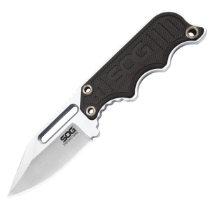 Cutit neck knife SOG Instinct Mini G10 Satin, otel 5Cr15MoV, lama Drop Point 48 mm - Img 17