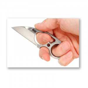 Cutit neck knife SOG Snarl, otel 9Cr18MoV, lama Sheepsfoot 58 mm - Img 6
