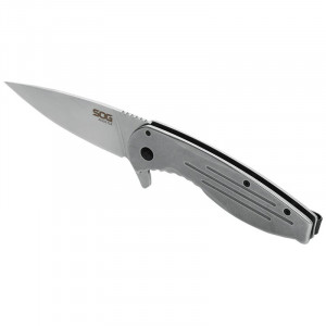Cutit pliabil SOG Aegis FLK 14-41-02-42, lama Drop Point Cryo D2, Frame Lock, maner G10, EDC Outdoor Folder - Img 6