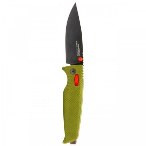 Cutit pliabil SOG Altair XR Field Green 12-79-03-57, lama Drop Point 154CM Satin, XR Lock, Thumb Stud, maner GRN Field Green, EDC Ultralight - Img 5