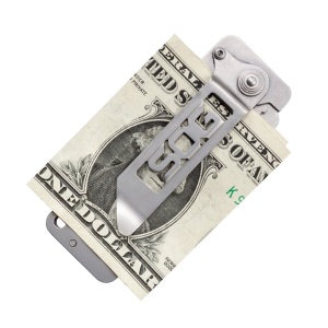 Cutit pliabil SOG Cash Card EZ1-CP, lama Clip Point 8Cr13MoV, Liner Lock, Money Clip, EDC Slim Wallet Knife - Img 15