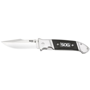 Cutit pliabil SOG Fielder G10 FF38-CP, lama Clip Point 7Cr17, Liner Lock, maner G10, EDC Outdoor Folde
