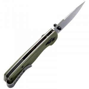 Cutit pliabil SOG Terminus XR G10 Olive Drab, lama D2, XR Lock, maner G10 verde olive, Flipper EDC - Img 5
