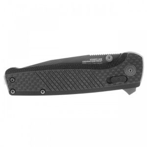 Cutit pliabil SOG Terminus XR LTE Graphite TM1032-BX, lama Drop Point CPM S35VN TiNi Graphite, XR Lock, Flipper, maner Carbon Fiber, EDC Premium - Img 5