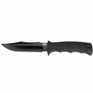 Cutit tactic SOG SEAL Pup Elite Black TiNi Straight Edge, otel AUS-8, lama 123 mm - Img 6