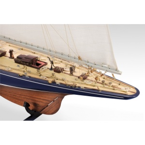 ENDEAVOUR-J Class Yacht, Goeleta - 1934 - UK Challenger, Scara 1:80, Navomodel Amati, Carena din lemn - Img 12