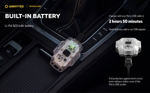 F07101G Lanterna breloc Crystal PRO Gri, Armytek - Img 21