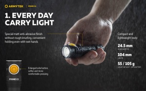 F08001W Lanterna Prime C2 Magnet USB Warm, Armytek - Img 9