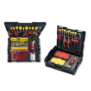 Felo 41397508, Trusa cu unelte VDE, Ergonic E-Smart in cutie L-BOXX, 75 piese - Img 2