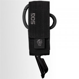 Foarfeca multifunctionala SOG ParaShears Black, 11 functii, Compound Leverage, foarfeca medicala de salvare cu husa nylon - Img 6