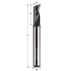 Freza cu 1 canelura, Alcrona, Datron 0068960L, 6.0x6.0mm - Img 2