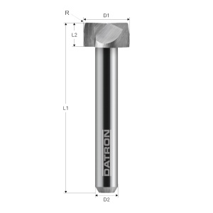 Freza etajata frontala, Datron 0068444, raza 0.5, 20.0x8.0mm - Img 5