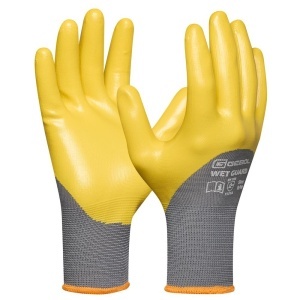 Gebol EP729514_09, Manusi de protectie Wet Guard Yellow, din poliester, acoperire cu spuma de nitril, rezistente la ulei si apa, uz profesional, marimea 9/L - Img 2