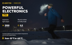 Lanterna frontala Armytek Wizard C2 Pro Sand White 2500 lm cu acumulator 18650 - Img 13