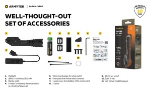 Lanterna tactica Armytek Parma C2 Pro 1500 lm cu montura Picatinny/Weaver si intrerupator la distanta - Img 22
