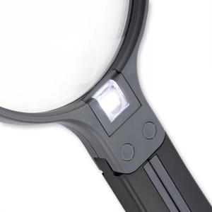 Lupa de mana Split Handle 10 cm cu iluminare led - Carson - Img 4