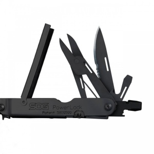 Multitool SOG PowerLock EOD Black Oxide cu husa din nylon, 17 functii, Compound Leverage - Img 20