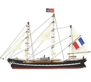 Navomodel de antrenament Belem Easy Kit - Model de nava din lemn cu vopsele, scara 1:160 - Artesania Latina - Img 2