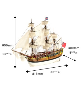 Navomodel Nava HMS Endeavour, scara 1:65 - Artesania Latina - Img 15