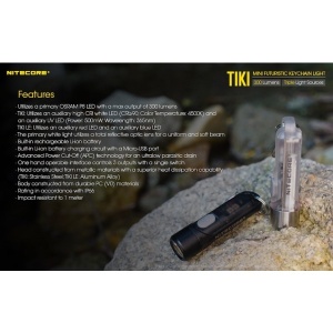 Nitecore TIKI - Lanterna Breloc 300 Lumeni USB-C - Img 22