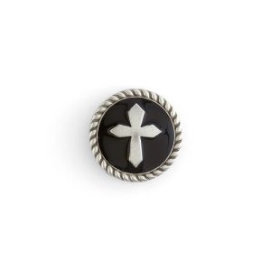 Ornamente model Cruce cu răsină neagră - Tandy Leather SUA - Img 3