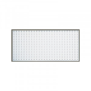 Panou perforat orizontal de 1000x500mm alb cu set de 40 carlige metalice/plastic - Img 3