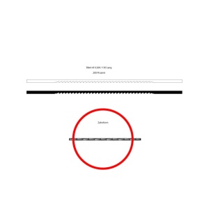 Panze traforaj speciale albastre NIQUA 20 cm, pachet 12 buc