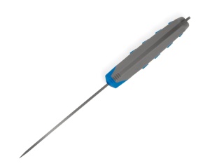 Satar pentru peste de apa sarata Buck Hookset 0150BLS-B, lama 15.2 cm, otel 5Cr15MoV, maner antialunecare albastru, teaca polimer - Img 3