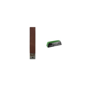 SDPMP1 Strop cu doue fete din piele pentru ascutire cu maner plat cu pasta de ascutire Chrox/Dialux Verde - Img 3